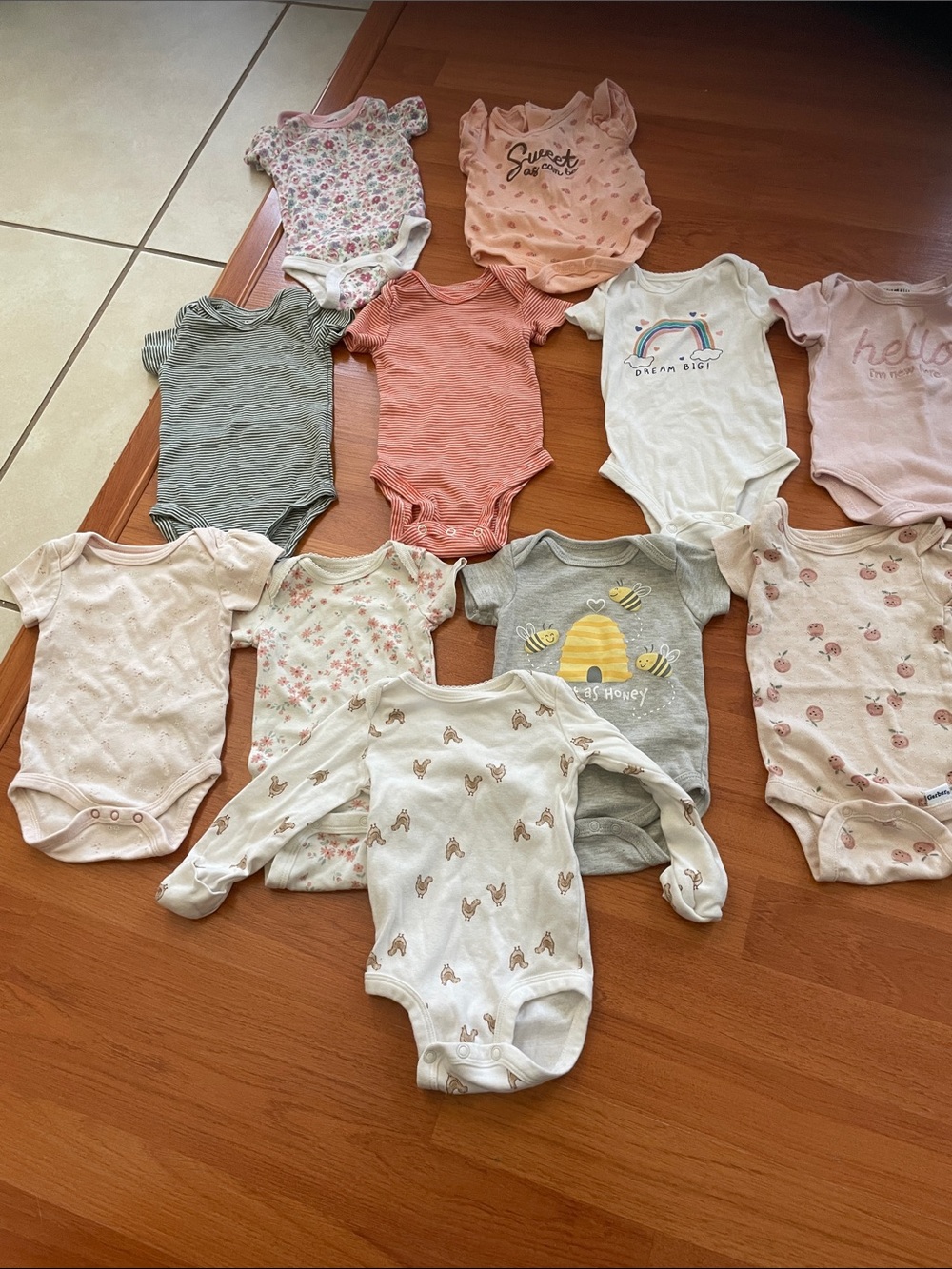 Baby One-Piece Bodysuits - Mixed Pack